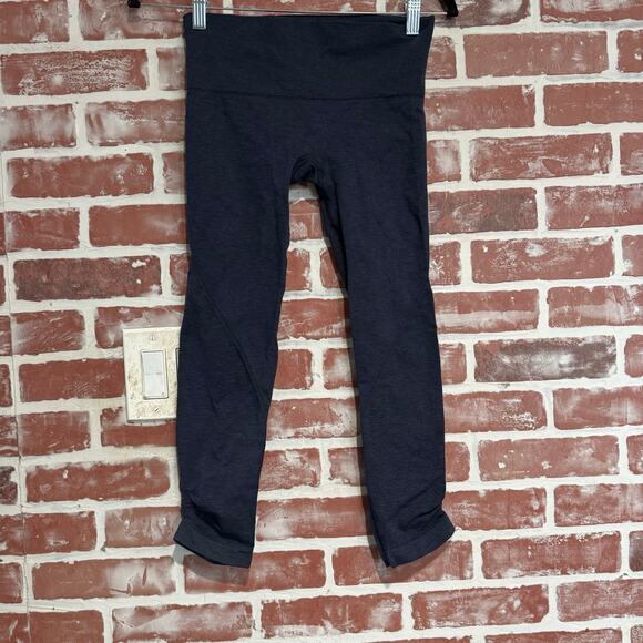 Lululemon Textured Seamless High-Rise Leggings Navy Blue Size 6 - Picture 1 of 7